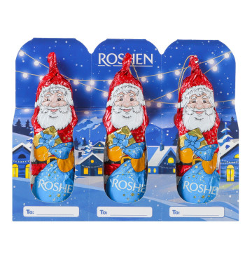 Фігури з молочного шоколаду Святий Миколай Roshen к/у 3х20г