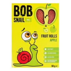 Цукерки фруктові натуральні Apple Rolls Bob Snail к/у 60г