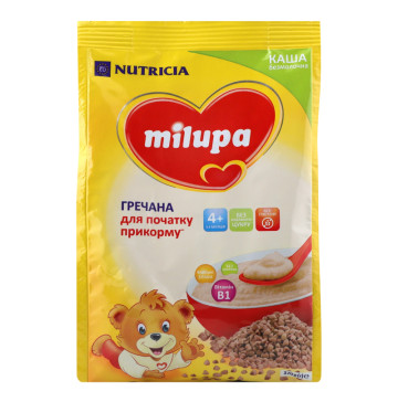 Каша безмолочна для дітей від 4міс суха гречана Milupa м/у 170г