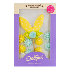 Набір кондитерських декорацій Вушка зайчика Добрик к/у 1шт