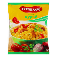 Вермішель швидкого приготування зі смаком курки Reeva м/у 60г