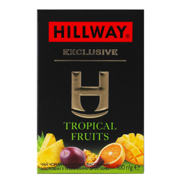 Чай чорний байховий листовий Tropical fruits Exclusive Hillway к/у 100г