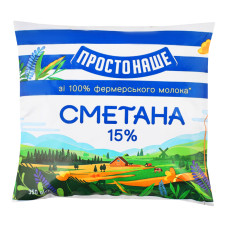 Сметана 15% Простонаше м/у 350г