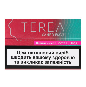 Виріб тютюновмісний для електричного нагрівання з фільтром Terea Cameo Wave 20шт