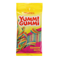 Цукерки желейні неглазуровані Rainbow Belts Yummi Gummi Roshen м/у 70г