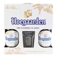 Наб пиво Hoegaarden 2*0.75л+келих Бельгія