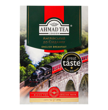 Чай чорний байховий листовий English Breakfast Ahmad Tea к/у 200г