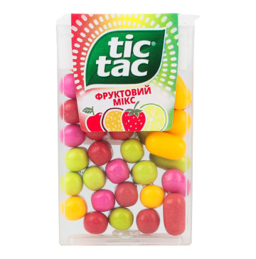 Драже Фруктовий Мікс Tic Tac п/у 18г