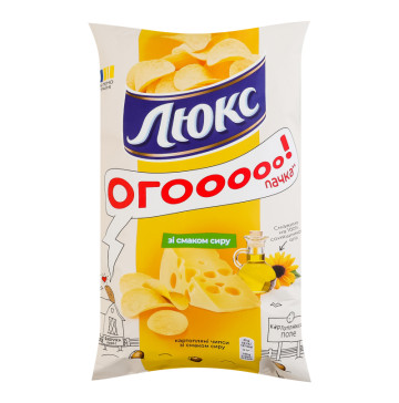 Чипси картопляні зі смаком сиру Люкс м/у 170г