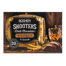Цукерки шоколадні Whiskey Shooters Roshen к/у 150г