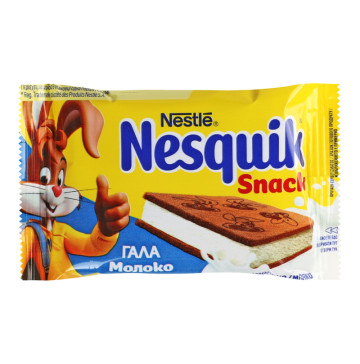 Тістечко бісквітне з молочною начинкою Snack Nesquik м/у 26г
