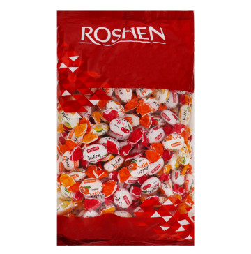 Цукерки Roshen Мікс-Джус карамель 8пак*1кг (В)