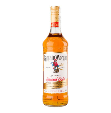 Напій алкогольний 0.7л 35% на основі карибського рому Spiced Gold Original Captain Morgan пл