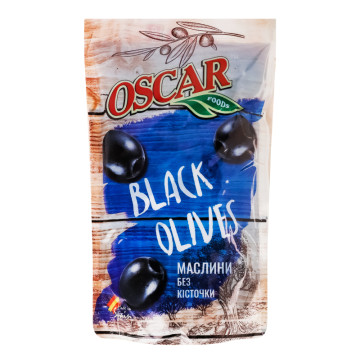 Маслини без кісточки Oscar foods д/п 185г