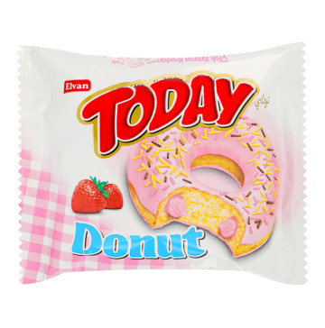 Кекс в глазурі з начинкою зі смаком полуниці Donut Today м/у 50г
