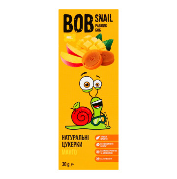 Цукерки фруктові натуральні Манго Bob Snail к/у 30г