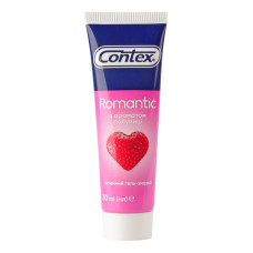 Гель-змазка інтимний з ароматом полуниці Romantic Contex 30мл
