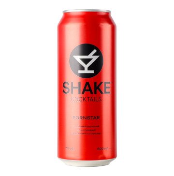 Напій слабоалкогольний 500мл 7% сильногазований Pornstar Cocktails Shake з/б