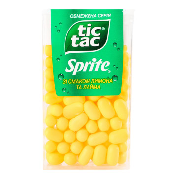 Драже зі смаком лимона та лайма Sprite Tic Tac п/у 54г