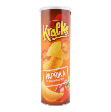 Чипси картопляні Paprika Kraсks тубус 160г