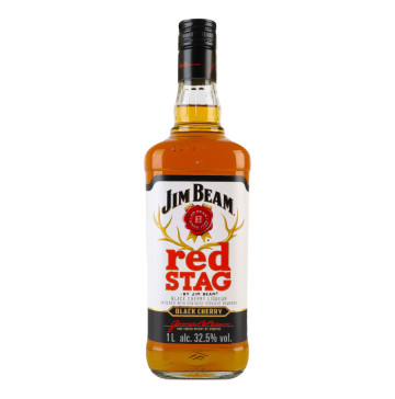 Лікер 1л 32.5% міцний Black Cherry Red Stag Jim Beam пл