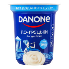 Йогурт 4% без доданого цукру Білий По-грецьки Danone ст 350г