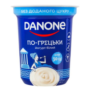 Йогурт 4% без доданого цукру Білий По-грецьки Danone ст 350г