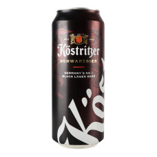 Пиво темне фільтроване пастеризоване Köstritzer Schwarzbier 4.8% з/б 500мл
