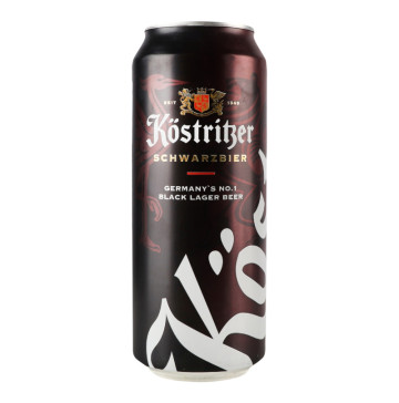 Пиво темне фільтроване пастеризоване Köstritzer Schwarzbier 4.8% з/б 500мл