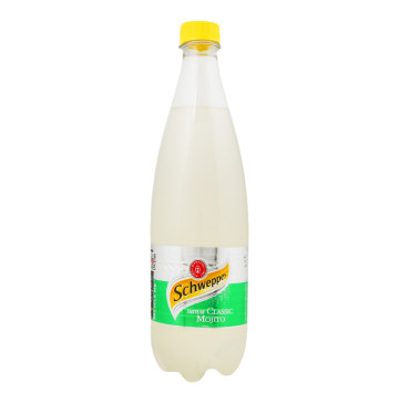 Напій безалкогольний сильногазований соковмісний на ароматизаторах Classic Mojito Schweppes п/пл 750мл