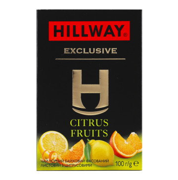 Чай чорний байховий листовий Citrus fruits Exclusive Hillway к/у 100г
