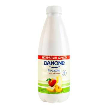 Йогурт 1.5% питний Персик-диня Danone п/пл 800г