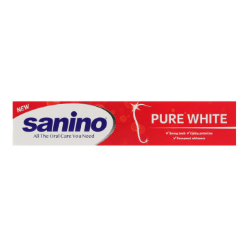 Паста зубна Відбілювальна Pure White Sanino 90мл