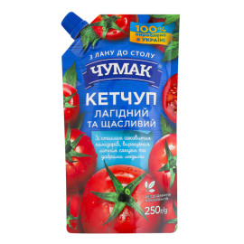Кетчуп пастеризований Лагідний Чумак д/п 250г