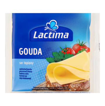 Сир плавлений 36.2% скибочки Gouda Lactima м/у 8х16.25г
