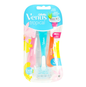 Бритви одноразові Tropical Venus Gillette 3шт