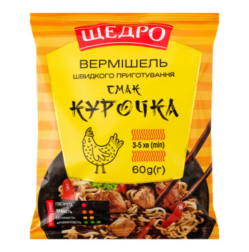 Вермішель швидкого приготування Курочка Щедро м/у 60г