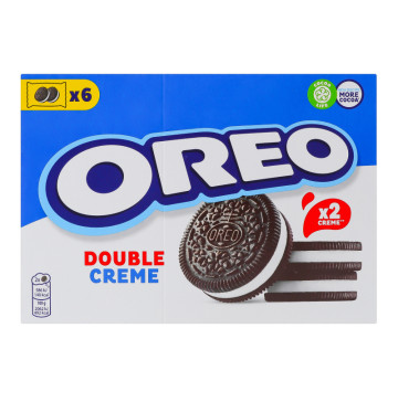 Печиво з какао та подвійною начинкою з ванільним смаком Double creme Oreo к/у 170г