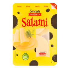 Сир 45% напівтвердий нарізка Салямі Serenada лоток 135г
