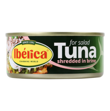 Тунець салатний у власному соку стерилізований Iberica з/б 150г