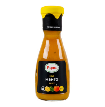 Соус стерилізований Манго spicy Руна с/пл 235г
