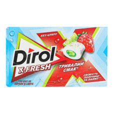 Гумка жувальна без цукру Свіжість полуниці та лайма X-Fresh Dirol к/у 19.5г