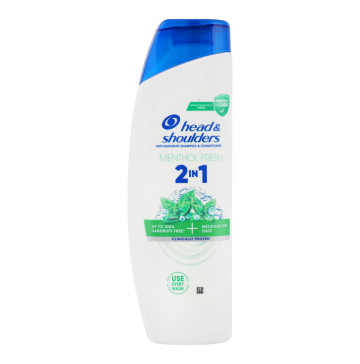 Шампунь та бальзам-ополіскувач проти лупи 2в1 Menthol Fresh Head&Shoulders 330мл