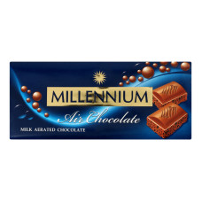 Шоколад молочний пористий Millennium м/у 90г