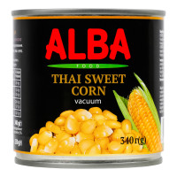 Кукурудза цукрова вакуумована стерилізована Alba Food з/б 340г