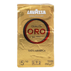 Кава натуральна смажена мелена 5/10 Qualita Oro Lavazza в/у 250г