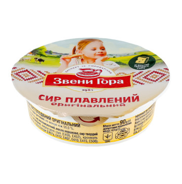 Сир плавлений 50% пастоподібний Оригінальний Звени Гора ст 90г