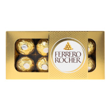 Цукерки вафельнi в молочному шоколаді з лісовими горіхами Ferrero Rocher к/у 100г