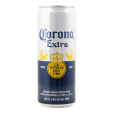 Пиво 0.33л 4.5% світле пастеризоване Corona Extra з/б