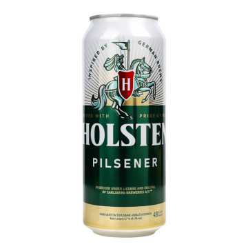 Пиво 480мл 4.7% світле пастеризоване Pilsener Holsten з/б